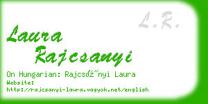 laura rajcsanyi business card